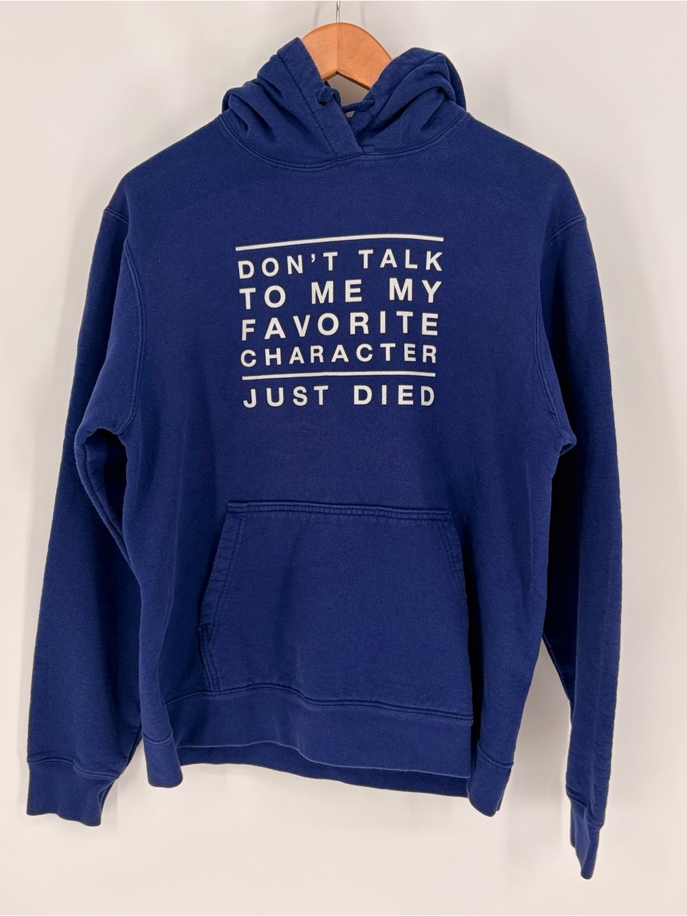 Port & Company Blue Reading Funny Hooded Sweatshirt Unisex